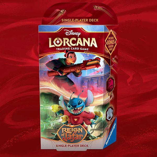 Disney Lorcana - Set 8 - Reign of Jafar: Mulan & Stitch (Ruby & Steel) Disney Lorcana - Set 8 - Reign of Jafar: Mulan & Stitch (Ruby & Steel)