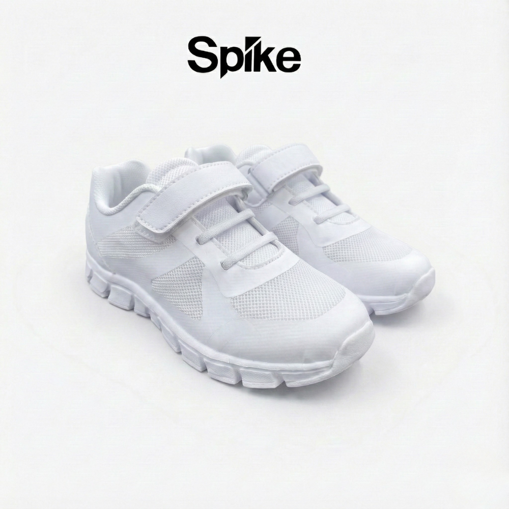 white nike shoes with velcro strap