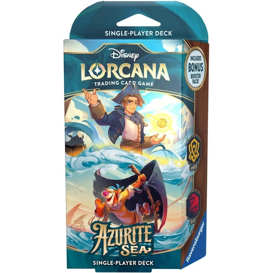 Disney Lorcana - Set 6 - Azurite Sea: Jim Hawkins & Tigger (Amber & Ruby) Single-Player Deck