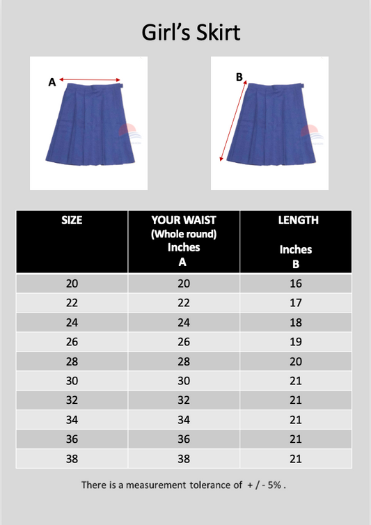 MBS Girl's Skirt (P3 & Above only)