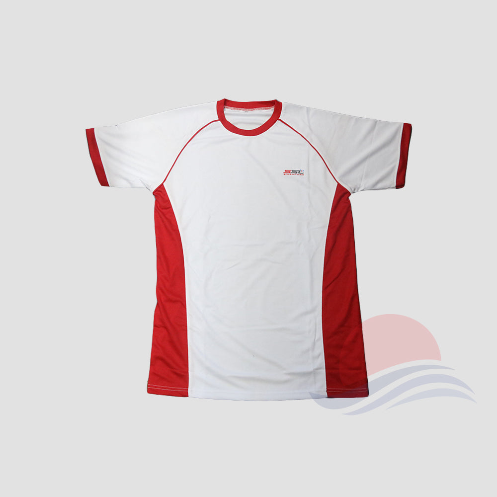 Red pe t store shirt