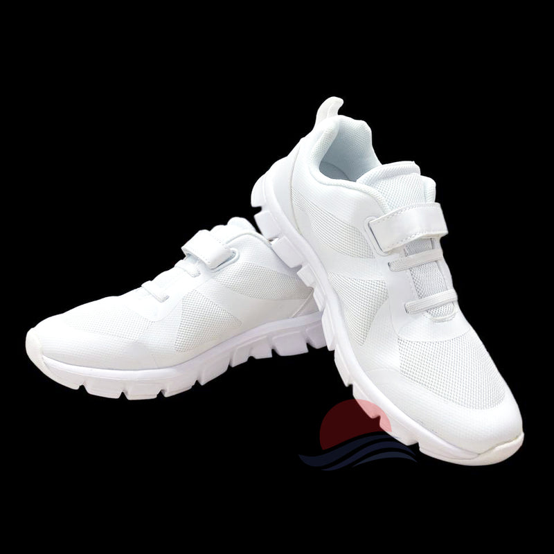 White School Shoes - Velcro