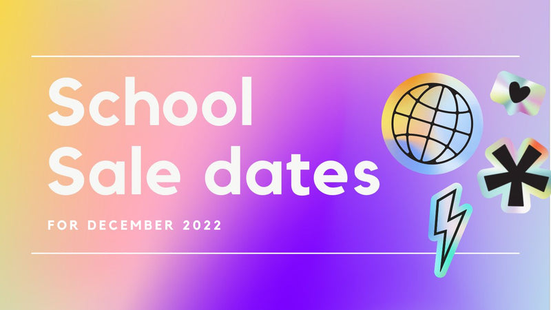 School Sales Dates
