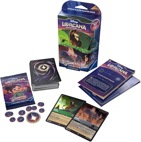 Disney Lorcana - Set 5 - Shimmering Skies: Scar & Kronk (Emerald & Steel) Single-Player Deck
