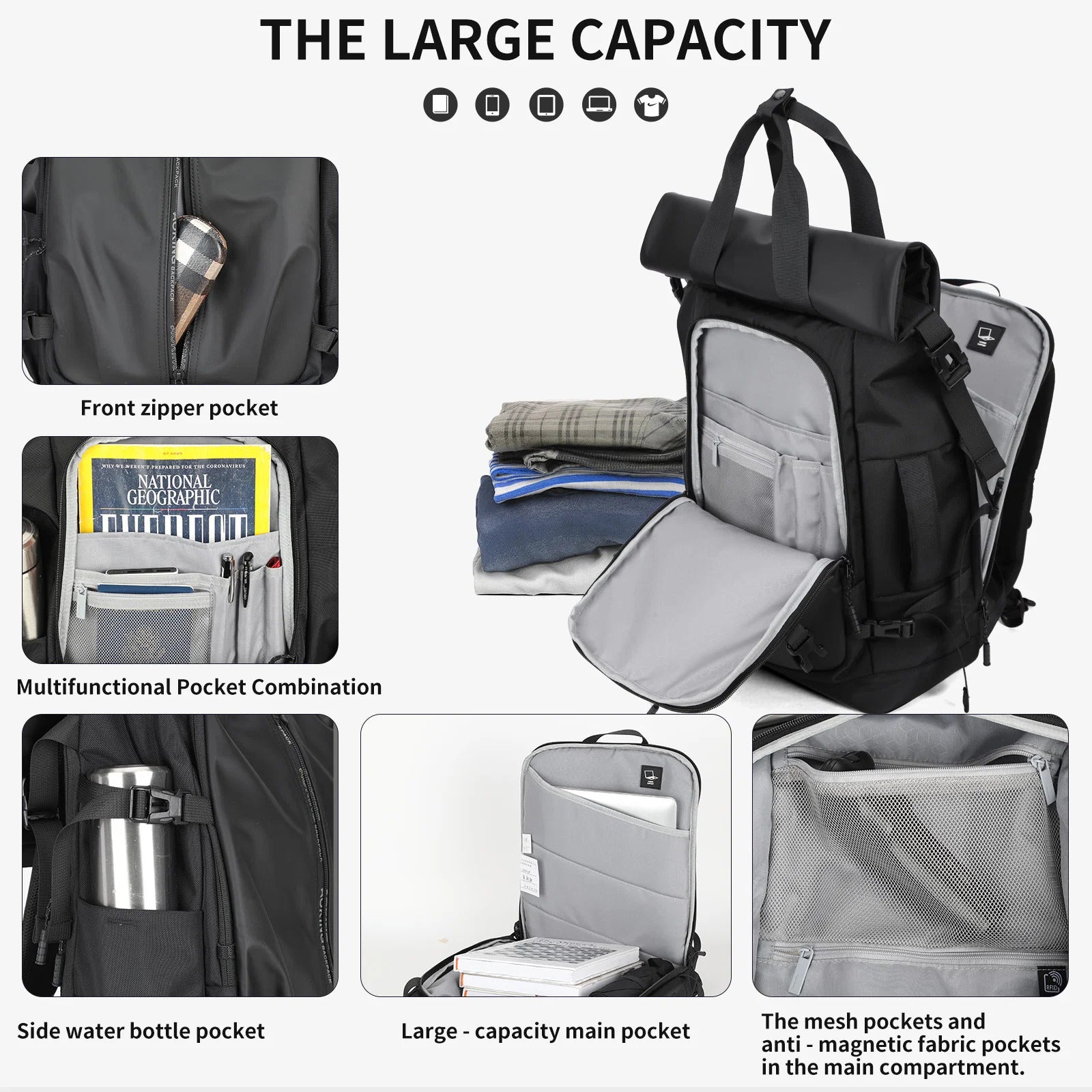Aoking Lightweight Anti-Theft Backpack Laptop Backpack SN41340F