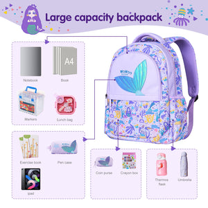 Pattern Print Primary School backpack