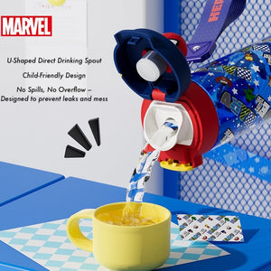 Marvel Spiderman Water Bottle Gift Set – 2 Bottles (430ml & 530ml): Insulated & Tritan Plastic