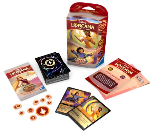 Disney Lorcana - Set 8 - Reign of Jafar: Tiana & Bruno (Amber & Amethyst) Single-Player Deck