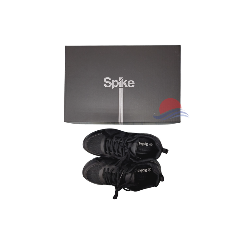 SPIKE Black School Shoes - Lace