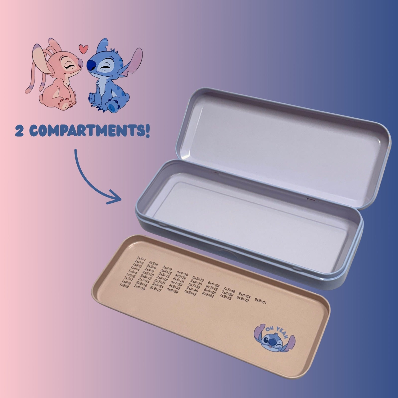 Stitch 2-Tiered Pencil Case