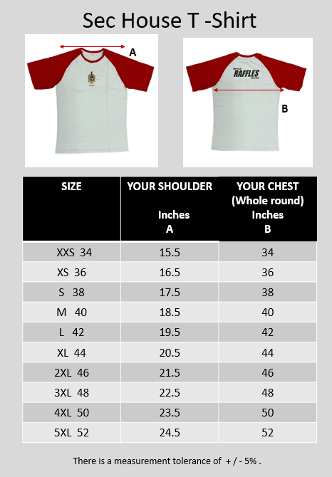 Raffles Institution Year 1-4 RED House T-shirt (Moor)