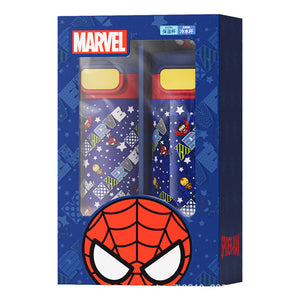 Marvel Spiderman Water Bottle Gift Set – 2 Bottles (430ml & 530ml): Insulated & Tritan Plastic