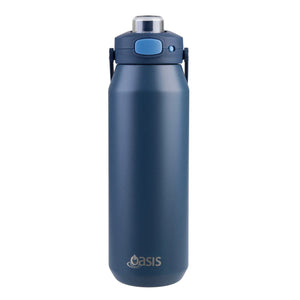 Oasis Ceramic Stainless Steel Triple Wall Capri Quick Release Drink Bottle 1L