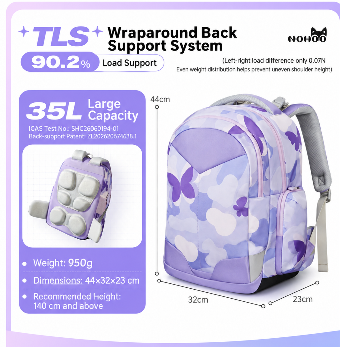 Star Academy MAX 35L Ergonomic School Backpack