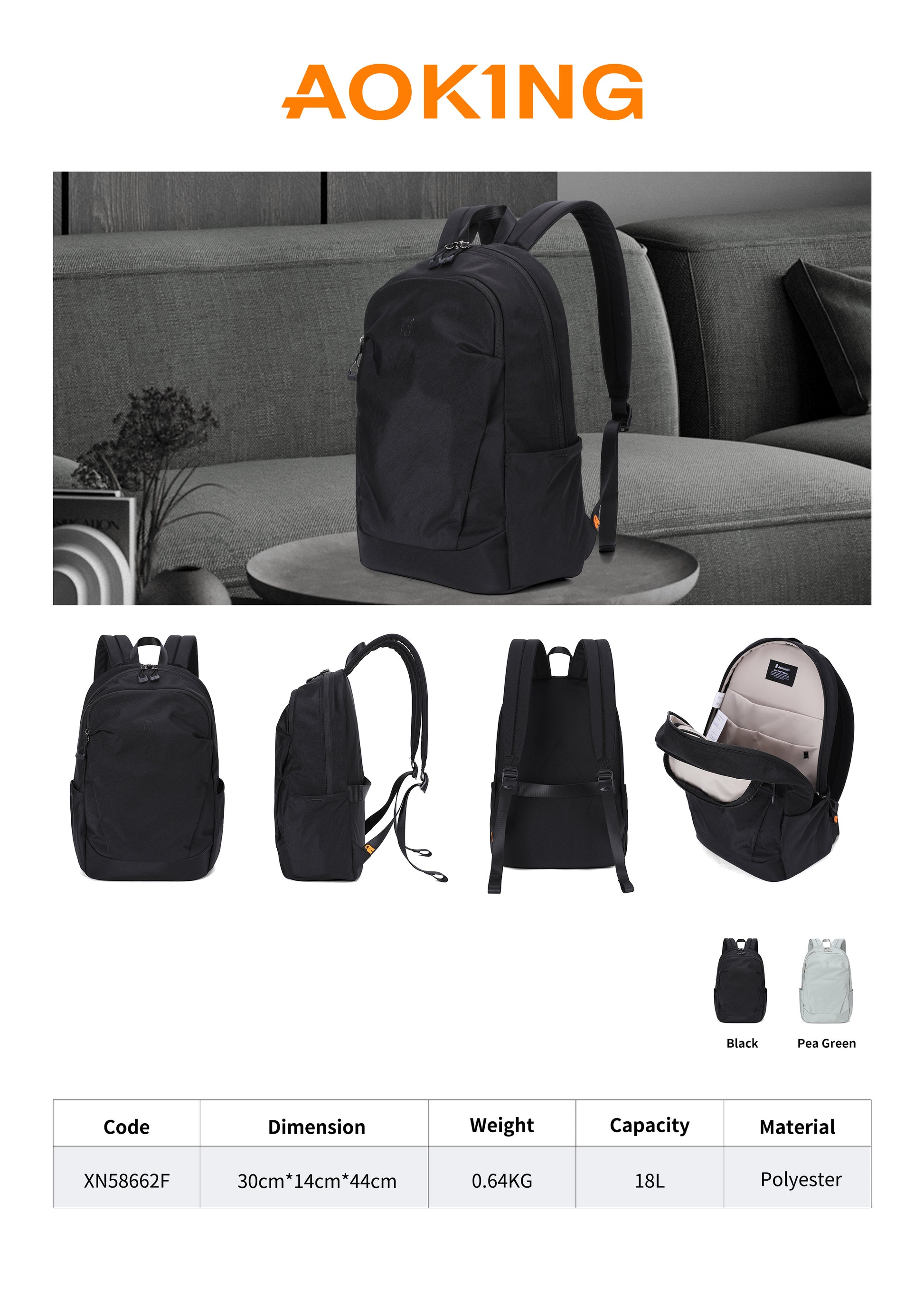 Aoking Security Backpack XN58662F