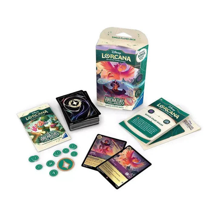 Disney Lorcana - Set 7 - Archazia's Island: Iago & Jafar (Amethyst & Steel) Single-Player Deck