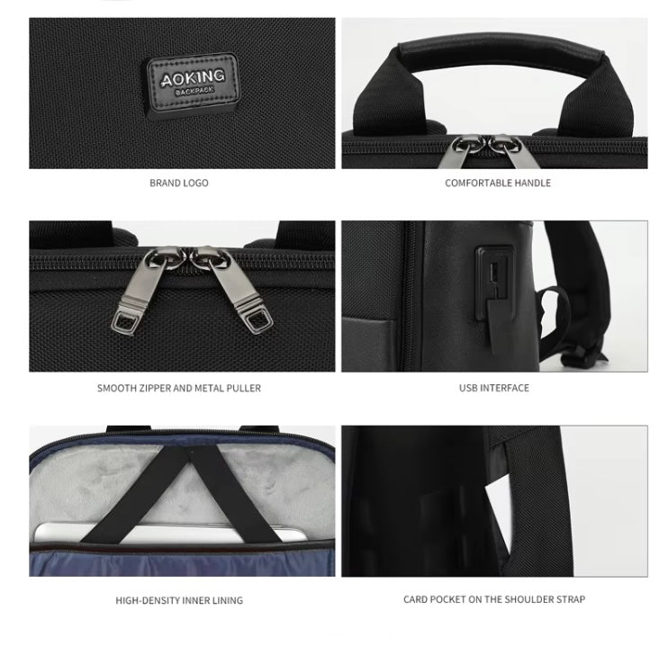 Aoking Laptop Backpack Black SN4804-W
