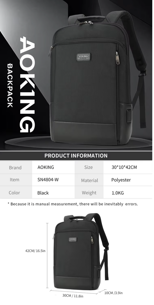 Aoking Laptop Backpack Black SN4804-W