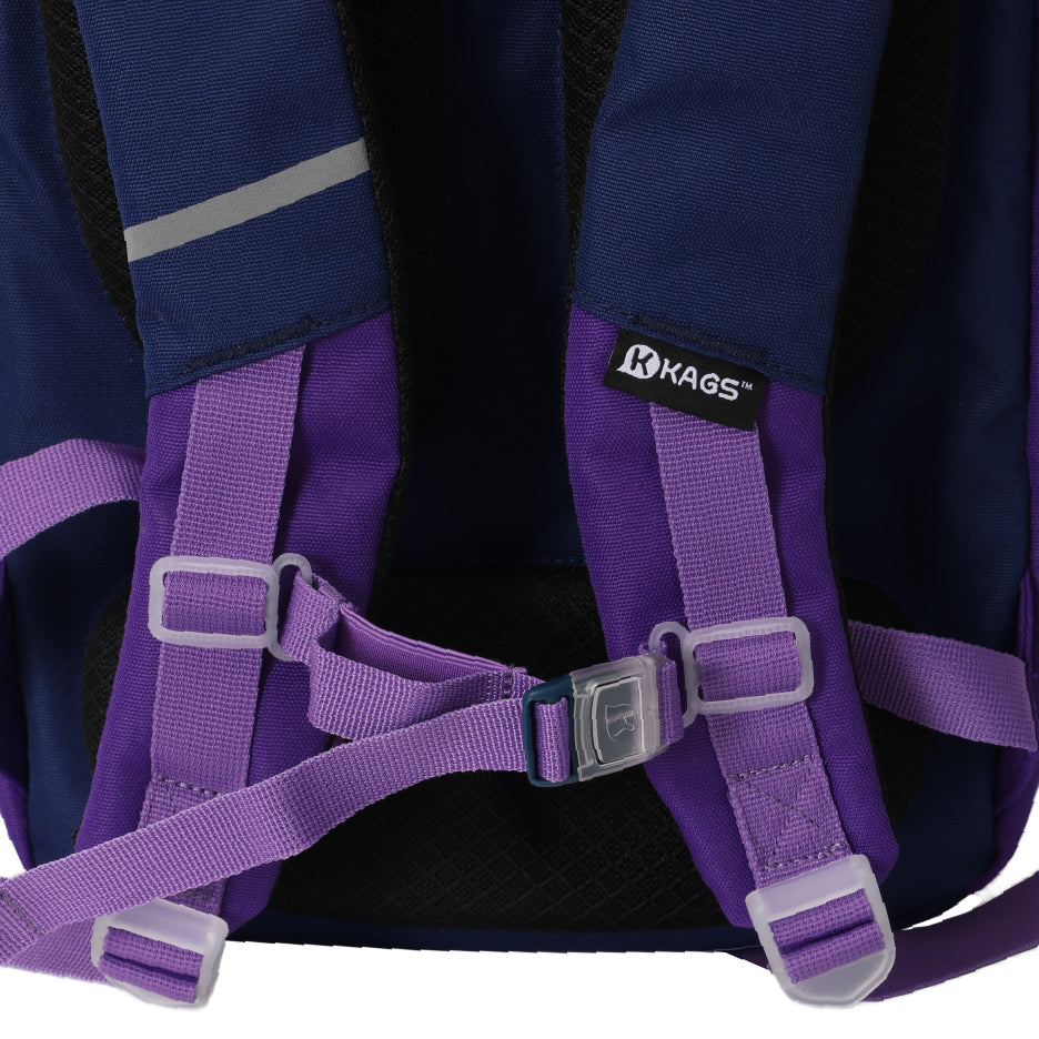 KAGS LUKA Series Ergonomic School Backpack for Primary School Pupils - Purple