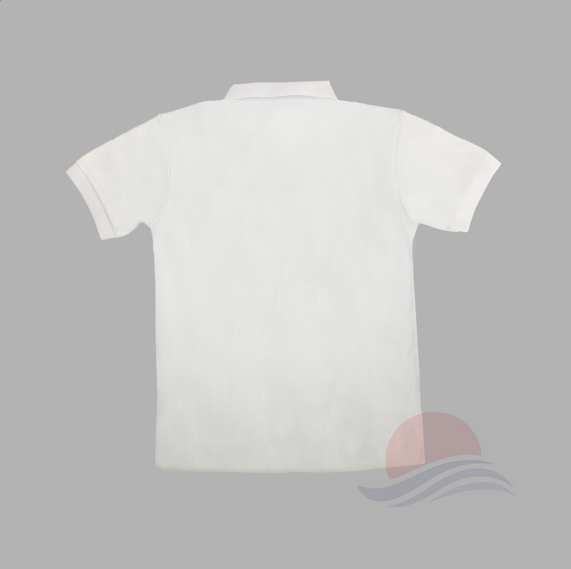 NUS High School UNISEX White Polo T-Shirt
