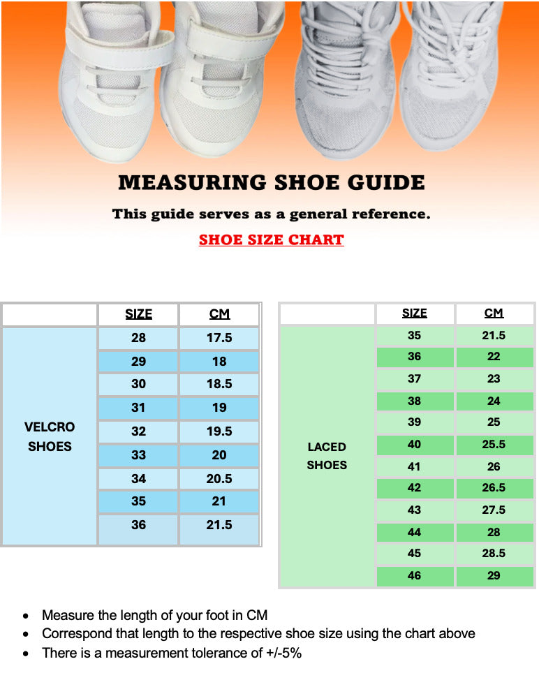 SPIKE White Kids School Shoes - Velcro