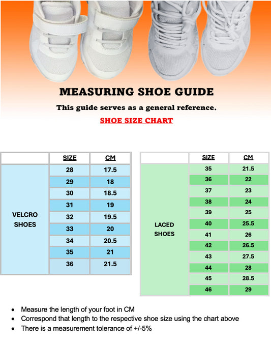 SPIKE White Kids School Shoes - Velcro