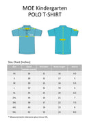 MOE Kindergarten Polo Size Chart