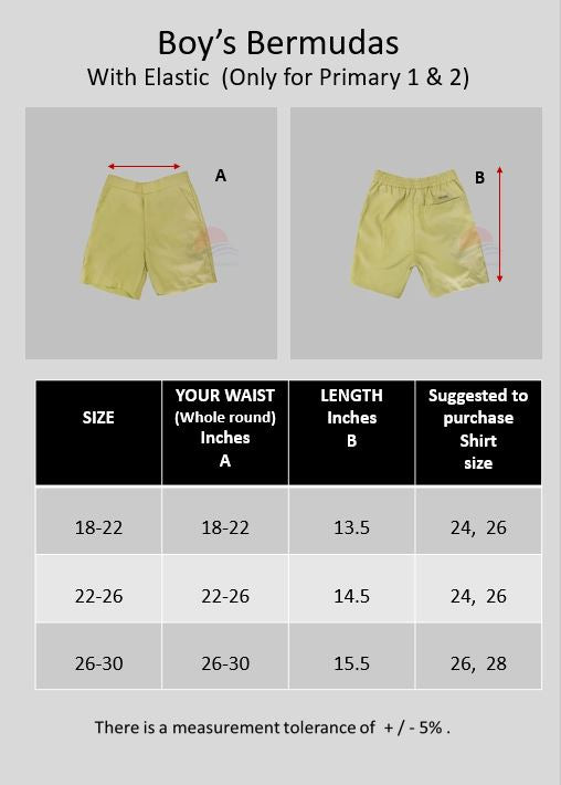 PCPS Boy's Shorts with Elastic