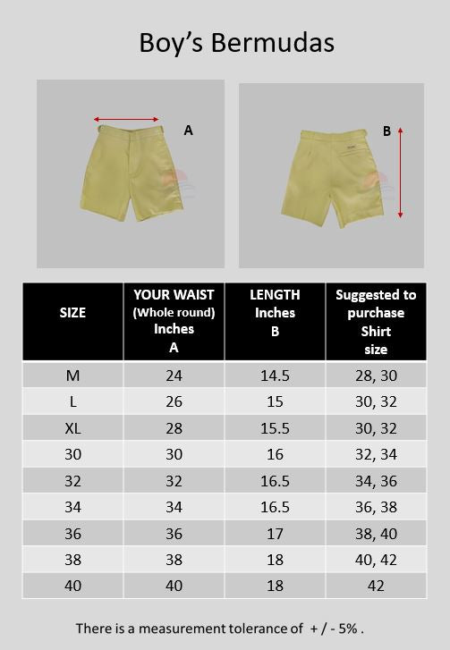 PCPS Boy's Bermudas (P3 & Above)