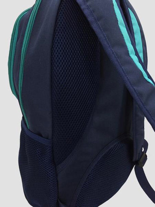 Teal school bag details