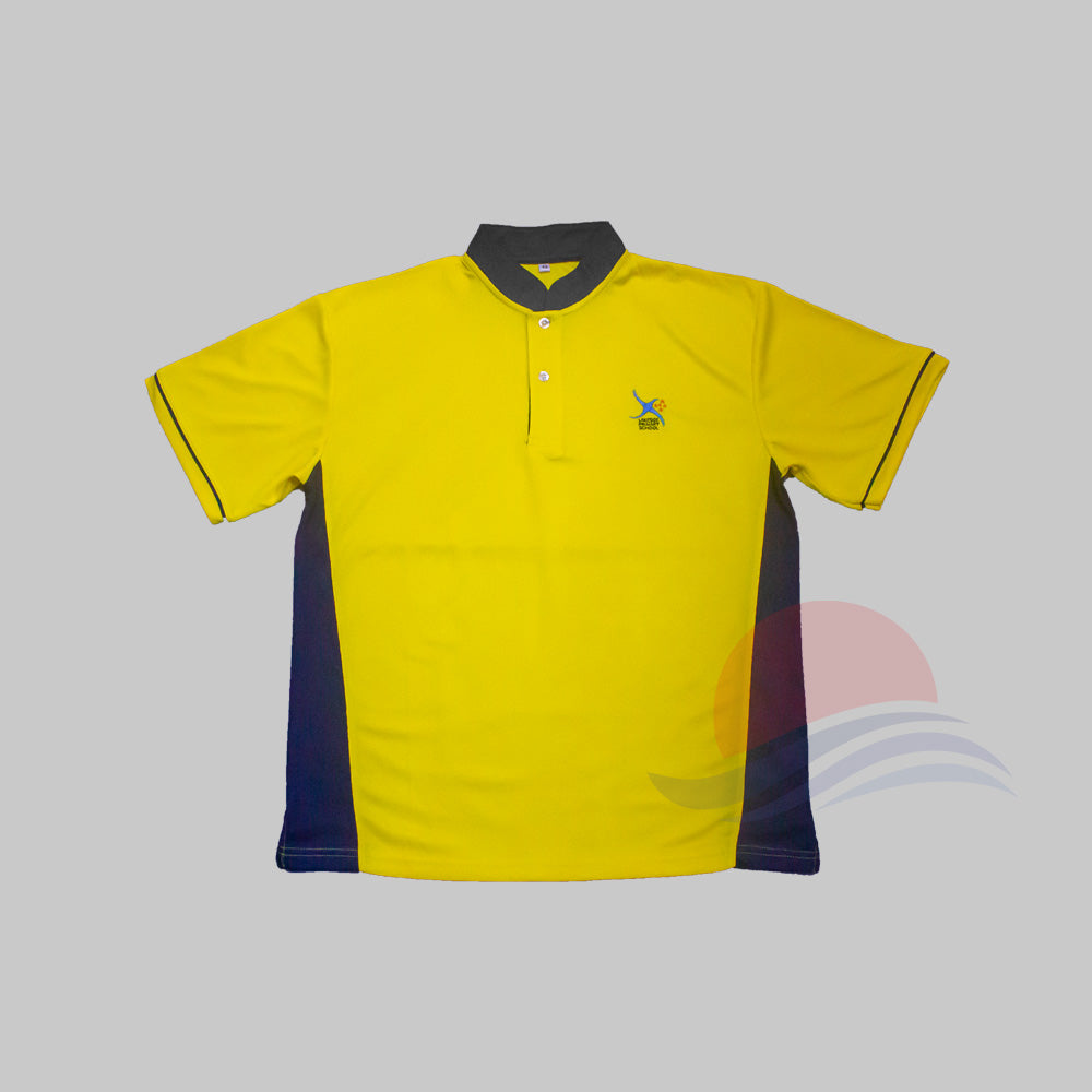 LSPS Navy Collar PE T-Shirt Front View