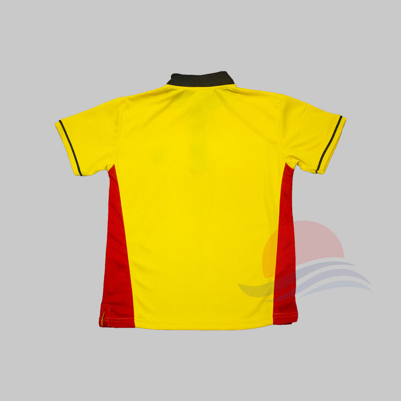 LSPS Red Mandarin Collar PE T-Shirt Back View