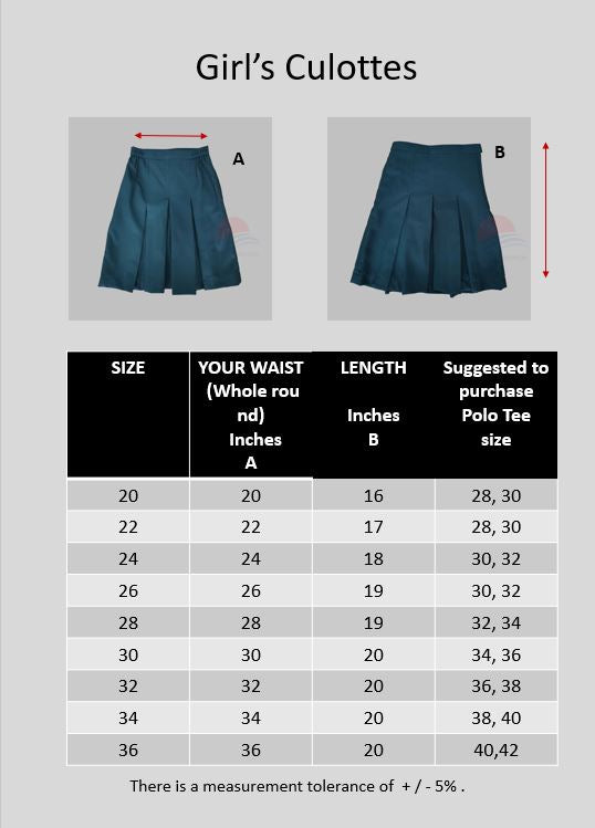 VPS Girl's Culottes